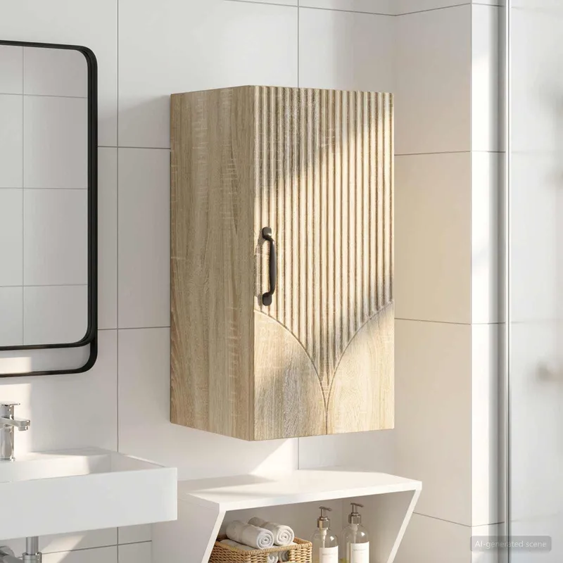 Badezimmer-Wandschrank HOORN Sonoma-Eiche 30 x 31 x 59 cm