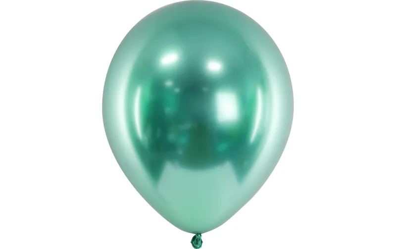 Partydeco Luftballon Uni Glossy 10 Stück, Grün, Ø 30 cm