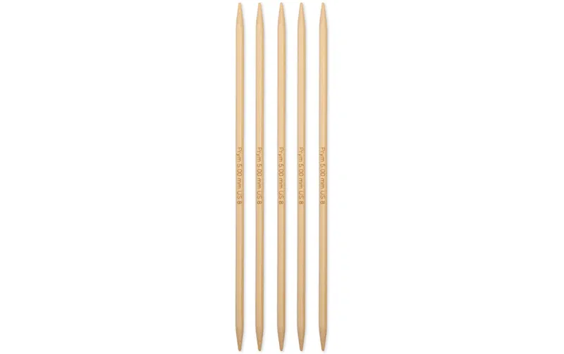 Prym 1530 Strumpfstricknadel BAMBUS 5.00 mm, 20 cm