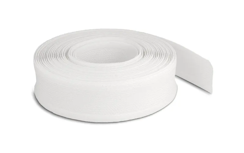 Delock Geflechtschlauch mit Klettverschluss 10 m x 19 mm bianco