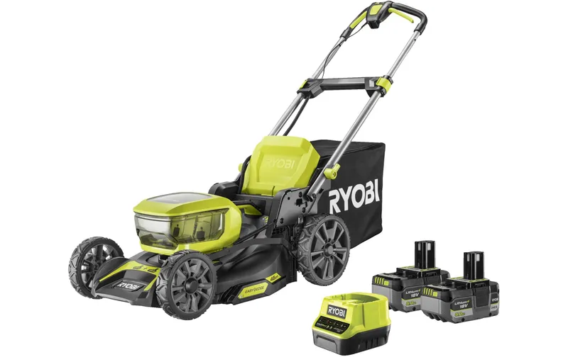 RYOBI Akku-Rasenmäher RY18 lmX46A-250 + 2x 5.0 Ah