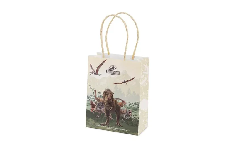 Partydeco Sac cadeau Jurassic World, lot de 6, vert