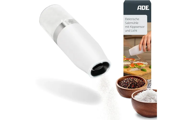 ADE Salz- e Pfeffermühle 18.3 cm, bianco