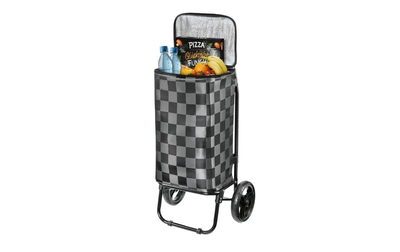 EASYmaxx Einkaufstrolley 52 l, Schwarz / Grau