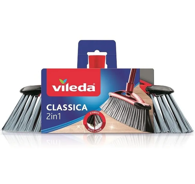 Vileda Besen-Kopf Classica 2 in 1, nero