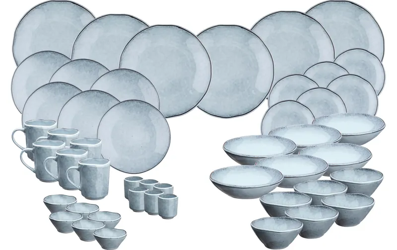 Björn Speise-Service CLOUD Sturmgrau, 48-teilig