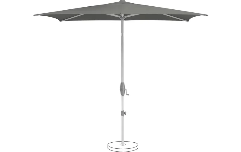 Suncomfort by Glatz Sonnenschirm Shell Turn, 250 x 200 cm, Stone Grey