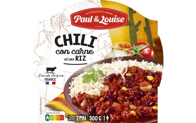 Paul & Louise Fertiggericht Chili con Carne avec Reis 300 g