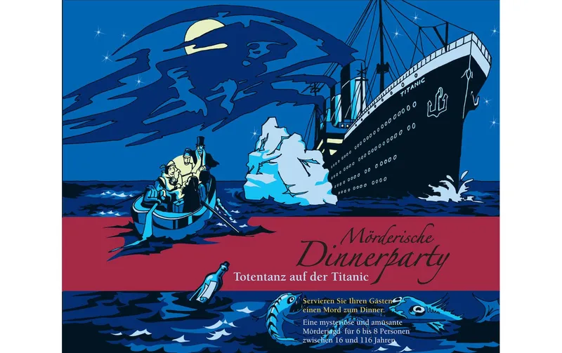 Blaubart Verlag Partyspiel Dinnerparty: Totentanz auf il Titanic