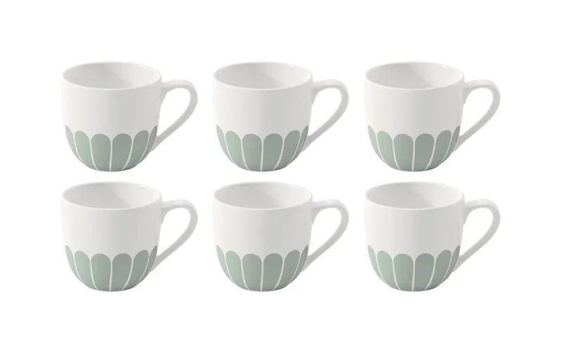 Villeroy & Boch Espressotasse Fleur 70 ml, 6 pieces, green