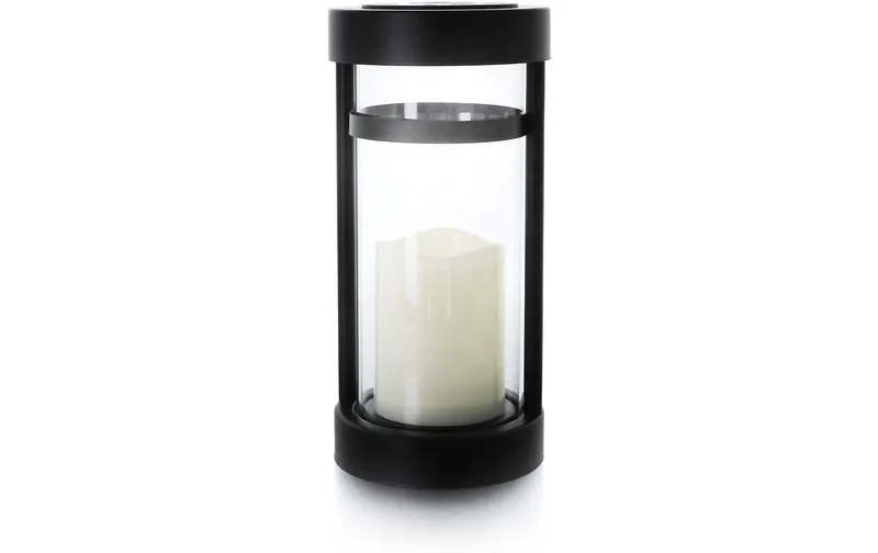 balthasar LED Solar Grablaterne Arimo, white/black