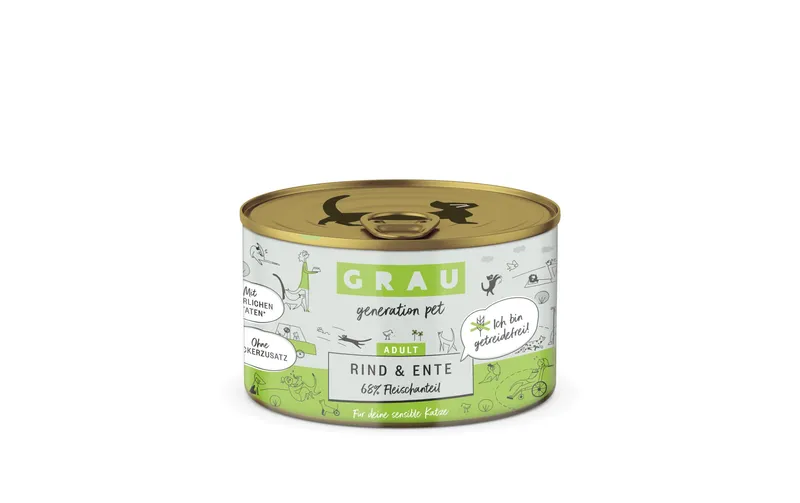 grigio Nassfutter Rind e Ente 200 g