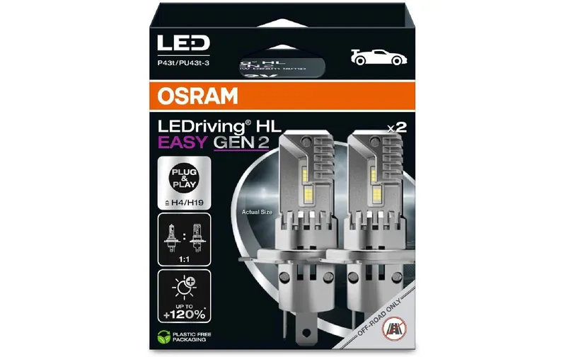 OSRAM H4 LEDriving HL EASY GEN 2 12 V 24 W, Weiss