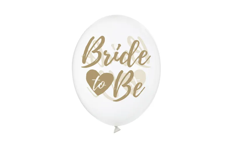 Partydeco Luftballon Bride to be Gold Ø 30 cm, 6 pièces
