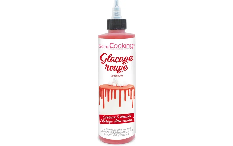 ScrapCooking Schokoladengeschmacksglasur Drip Cake red 130 g red