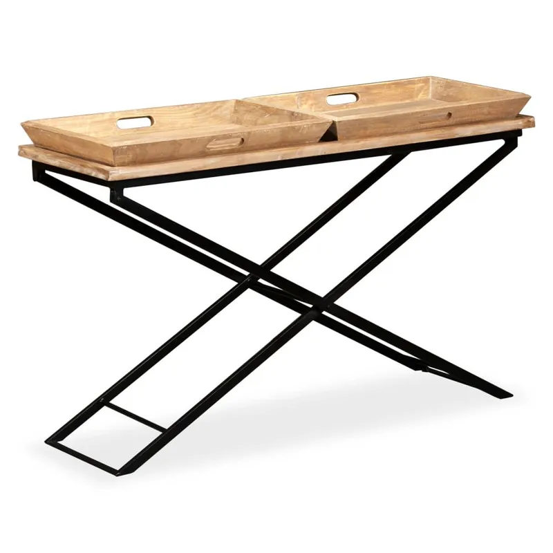 tavolo consolle Mangoholz Massiv 130 x 40 x 80 cm