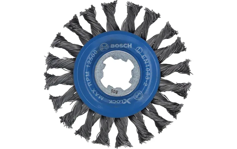 Bosch Professional Scheibenbürste X-LOCK 115 mm, gezopfter Stahldraht