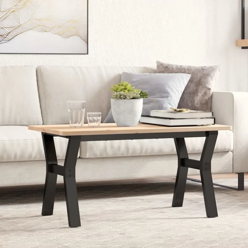 Couchtisch-Gestell in Y-Form 80x40x43 cm Stahl