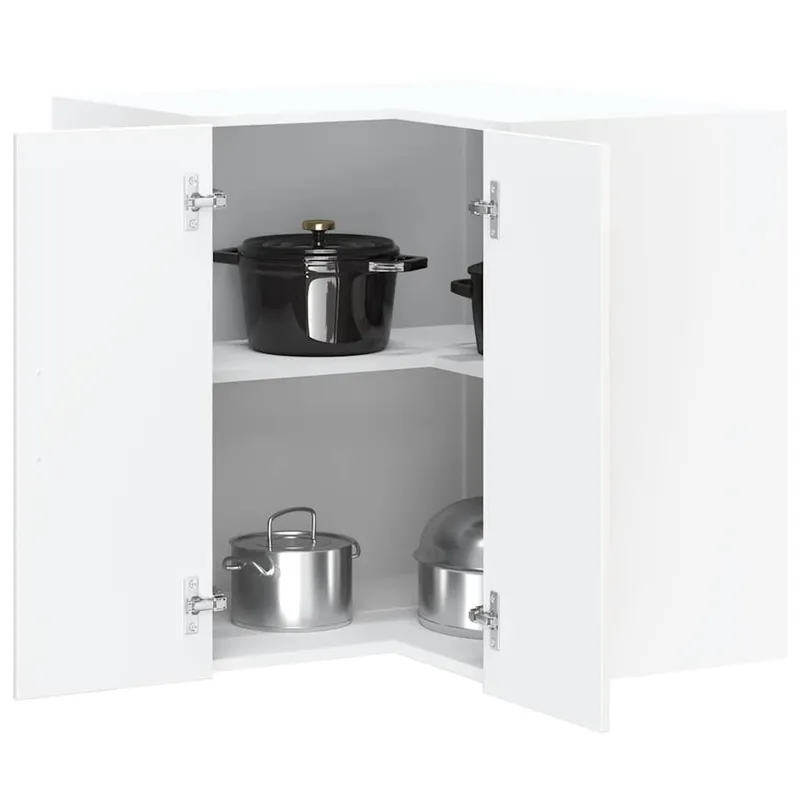 Küchen-Eckhängeschrank Kalmar Hochglanz-bianco derivato del legno