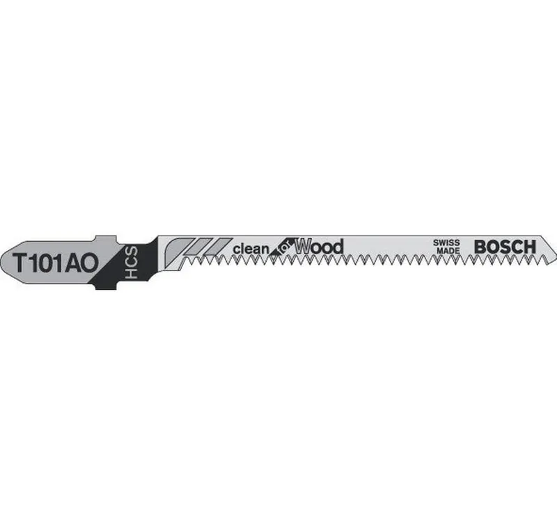 Bosch Professional Stichsägeblätter-Set T 101 AO Clean for Wood, 5-teilig