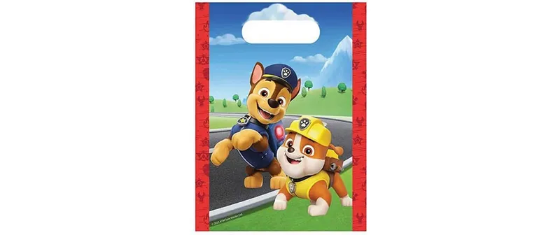 We fiesta Party Geschenktasche Paw Patrol 4 Stück, Mehrfarbig