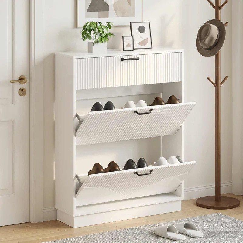Schuhschrank HOORN 78 x 24 x 100 cm derivato del legno