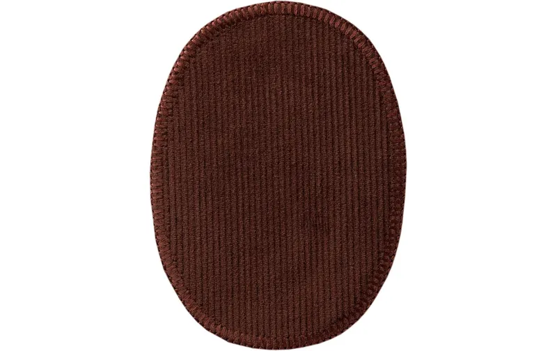 Mono-Quick Kordflicken Oval 8.5 x 11.2 cm Braun, 2 Stück