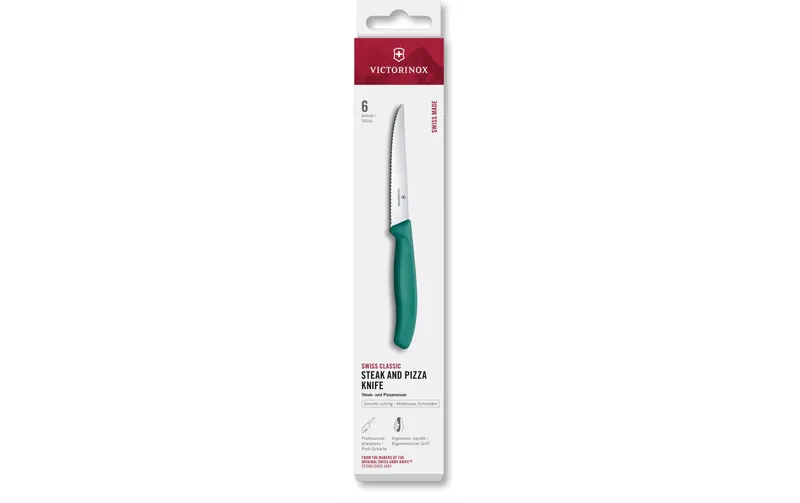 Victorinox Steak-Pizzamesser-Set Swiss Classic, 11 cm, verde, 6 pezzi