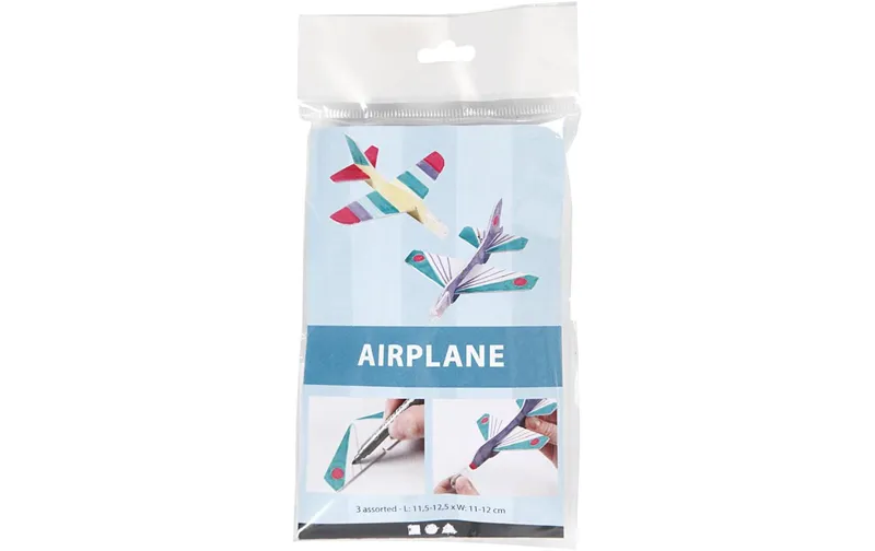 Creativ Company Bastelset Flugzeug, 3 pièces