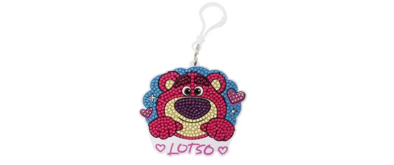 CRAFT Buddy Lotso, Crystal Art Rucksack Anhänger