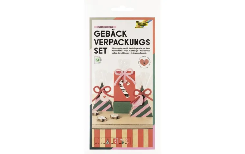 Folia Gebäck Verpackungsset SWEET CHRISTMAS, 1 pieces, multicolour