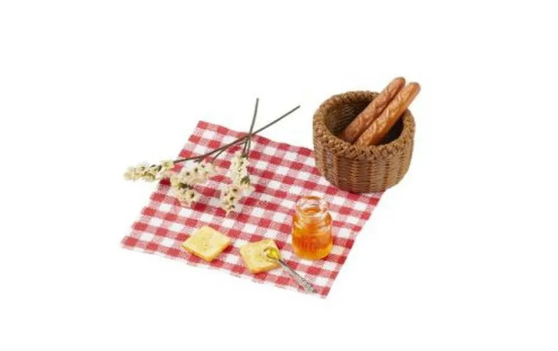 HobbyFun Mini-Utensilien Picknickkorb 7 cm