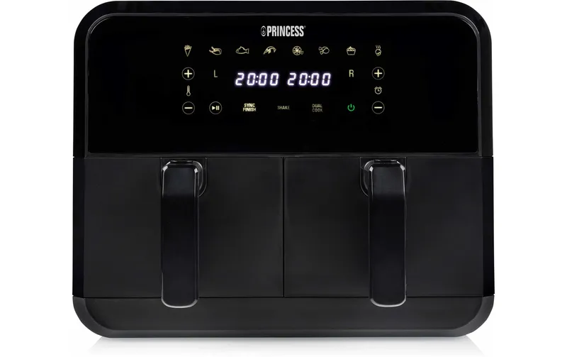 Princess Heissluft-Fritteuse 182068 Double Basket Airfryer 8 l