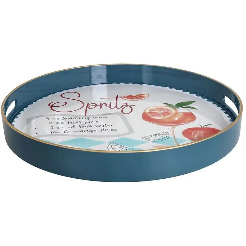 Tognana Serviertablett Spritz 38 cm, Mehrfarbig