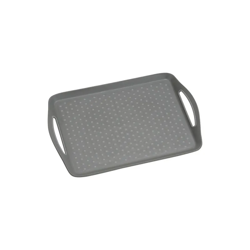 Kesper Serviertablett Kunststoff Grau 45.5 x 32 x 4.5 cm