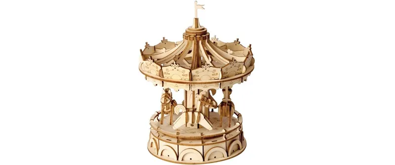 Rolife Bausatz Merry-Go-Round 3D Holzpuzzle Karussell 174 Teile