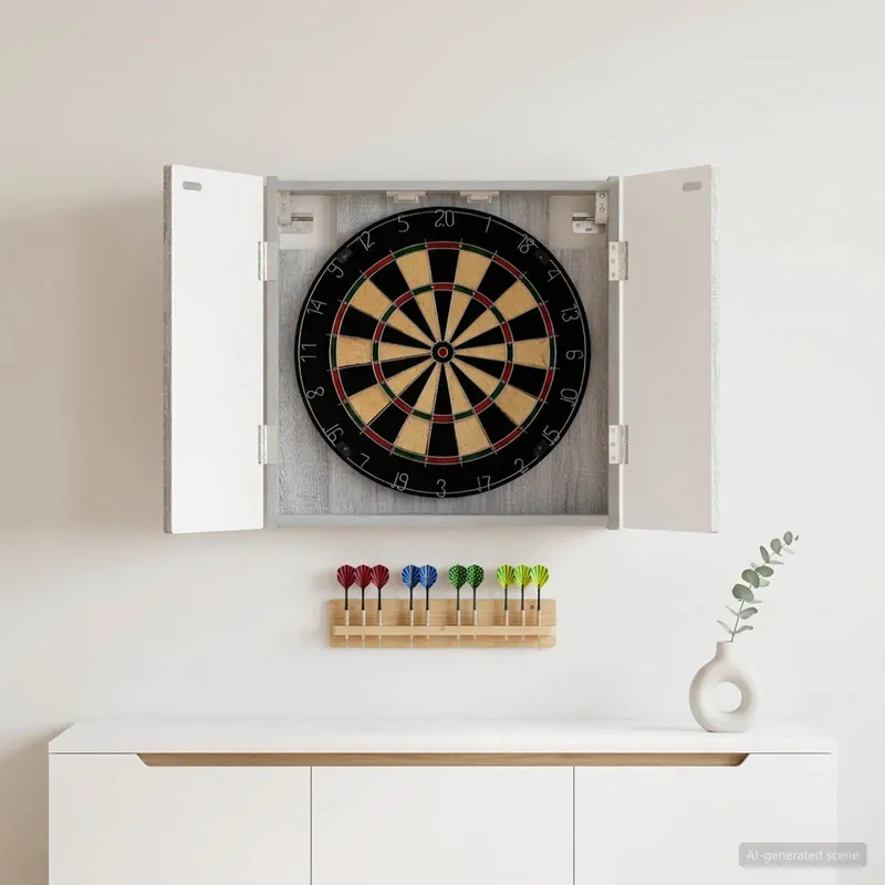 Dartboard Schrank DELFT Sonoma-Grau 52,5 x 10,5 x 53,5 cm