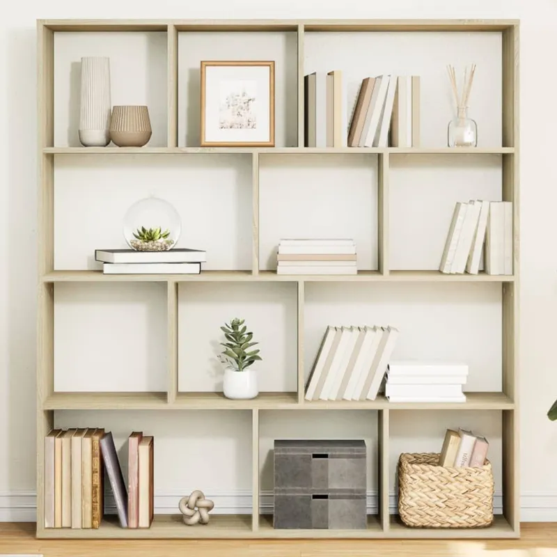Bücherregal Sonoma-Eiche 132x29x141,5 cm derivato del legno