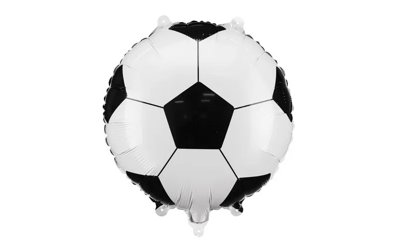 Partydeco Folienballon Fussball, noir-blanc, 35 x 35 cm, 1 pièces