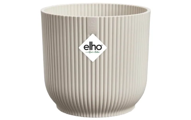 Elho Blumentopf Vibes Fold 1.6 l, Leinenweiss