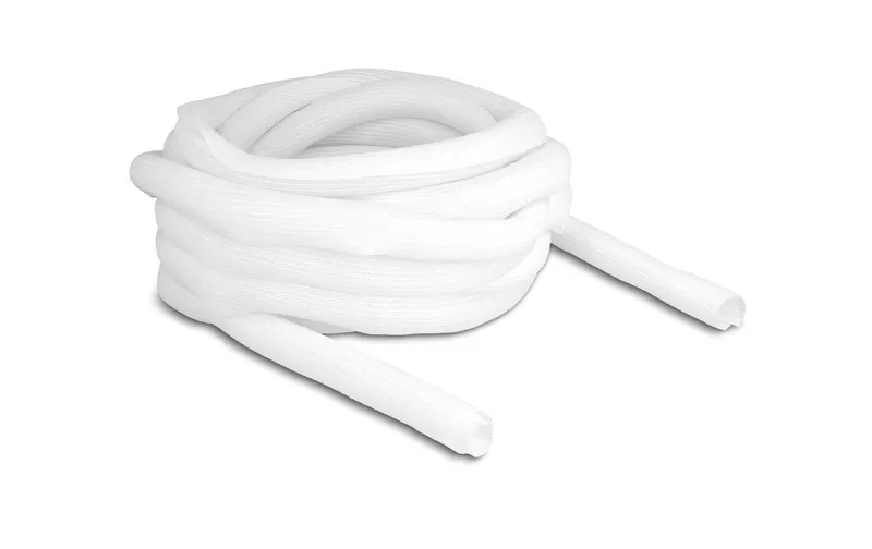 Delock Geflechtschlauch Selbstschliessend 10 m x 25 mm bianco