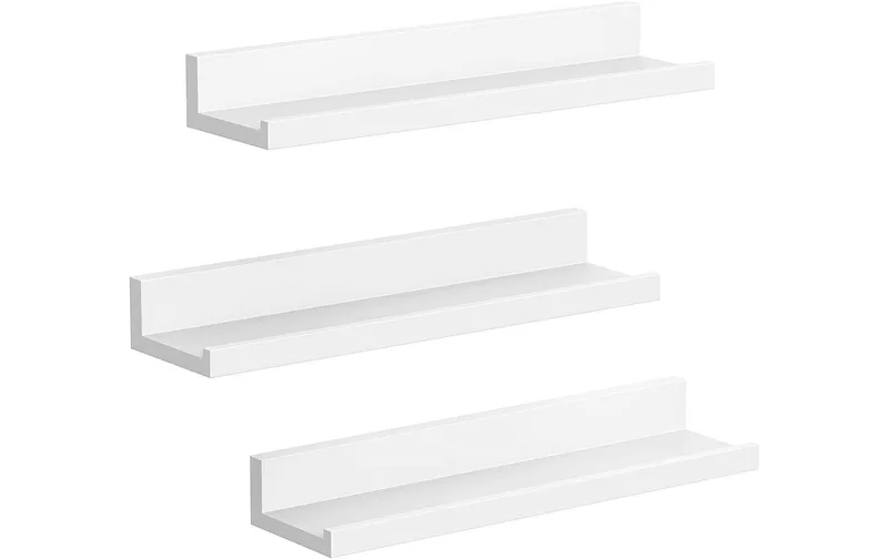 Songmics Wandregal u-förmig , blanc