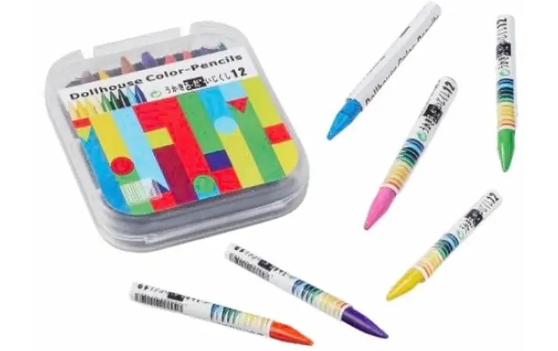 HobbyFun Mini Utensili Pastelli a Cera 4-5 cm, 12 Pezzi