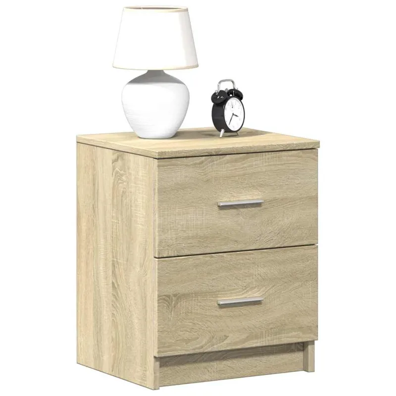 Nachttisch con 2 cassetti rovere Sonoma 40x36x50 cm