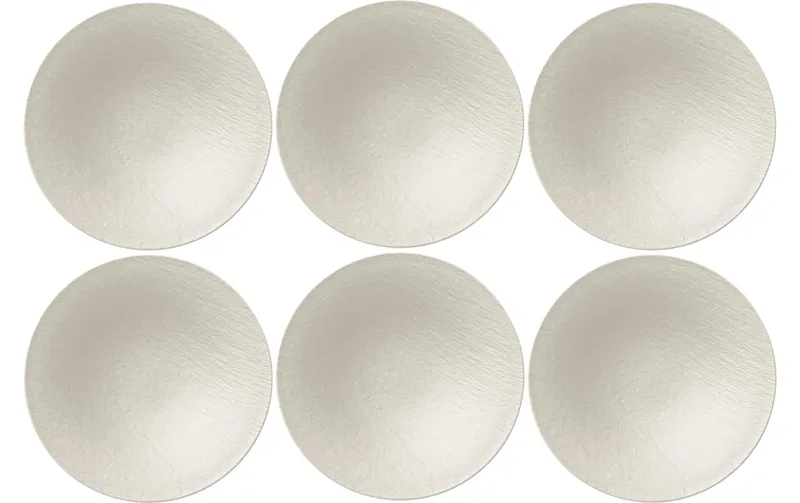 Villeroy & Boch Suppen- & Pastateller Manufacture Rock 6 pièces, blanc