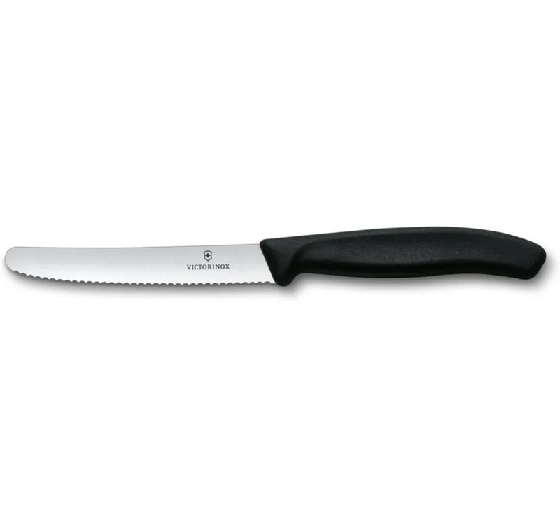 Victorinox Tomatenmesser Swiss Classic Schwarz, 11 cm