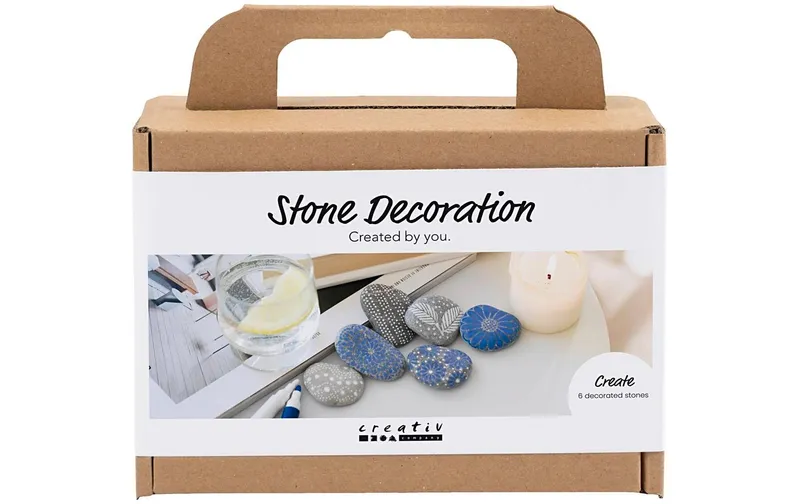Creativ Company Bastelset Steine bemalen blu