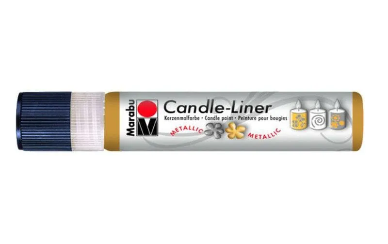 Marabu Kerzenmalfarbe Candle-Liner 25 ml, Gold