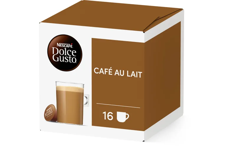 Nescafé Kaffeekapseln Dolce Gusto Café Au Lait 16 pezzi