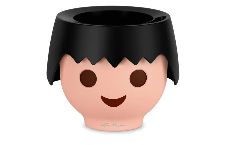Lechuza Pflanzentopf OJO Schwarz matt
